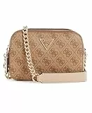 GUESS Damen Noelle Ii Crossbody Kamera Umhängetasche, Latte-Logo