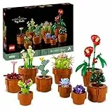 LEGO 10329 Icons Mini Pflanzen, 9 künstliche Blumen zum Bauen, Botanical Collection Sammel-Set für Erwachsene mit baubarem Terrakotta-Topf, Wohndeko, Geschenk für Frauen und Männer
