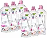 Impresan Hygiene-Spüler Sensitiv: Wäsche Desinfektion ohne Duft- und Farbstoffe – Hygienespüler - 6 x 1,5L im praktischen Vorteilspack