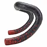 Supacaz Super Sticky Kush Lenkerband Star verblassen (rot Star verblasst mit Stecker rot)