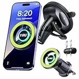 [Wirklich verbessert]YRU magnetische Autotelefonhalterung Armaturenbrett-Handyhalterung Windschutzscheiben-Lüftungshalterung für das Auto für iPhone 16/15/14/13/12 Pro Max Plus