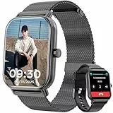 Haulvean Neues Intelligente Upgrade Uhren für Frauen und Männer, Mit1,85 HD,Bluetooth Anruf & Nachrichten, 24/7 Gesundheitsüberwachung,110+ Sportmodi,IP68 Abdichtung,Kompatibel mit Android & iOS