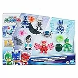 PJ Masks Helden & Schurken Figurenset Vorschulspielzeug, 7 Action-Figuren mit 10 Accessoires, ab 3 Jahren, F2096