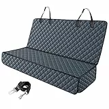 JOEJOY Hundedecke Auto Rückbank, Hundeschutz Auto Rückbank Kratzfeste und Wasserabweisende, Autoschondecke Hund Rücksitz, Rücksitzschoner Hund, 137 x 120 cm Grau