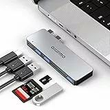 GIISSMO USB C Hub, MacBook Pro Adapter 6 in 2 mit Thunderbolt 3, .0 Anschlüssen, SD/TF-Kartenleser, Kompatibel M1/M2, MacBook Air
