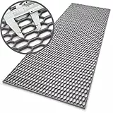 Groß Racing Gitter Tuning 40x120 cm ABS Kunststoff Waben in RAL Farben (Dunkel Grau RAL 9023)