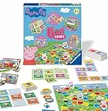 Ravensburger Peppa Pig 6-in-1-Spiele-Kompendium-Set für Kinder ab 3 Jahren – Bingo, Memory, Dominosteine, Schlangen und Leitern, Checkers & Karten