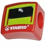 Stabilo Woody 3-in-1 Anspitzer für Kindersicherheit, Jumbo, Einzelloch-Stift Anspitzer