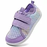 IceUnicorn Barfußschuhe Kinder Breite Barfussschuhe Jungen Mädchen Minimalistische Aquaschuhe Traillaufschuhe Strandschuhe(Lila, 26EU Weit)