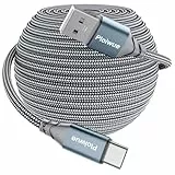 Extra Long USB C Cable 5M, PS5 Controller Charging Cable Braided USB Type C Charger Cable Compatible with Samsung Galaxy S20/S10/S9, Huawei, PS5,Xbox Series X/S Controller, Switch Pro Controller etc.