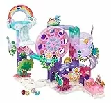 VTech Marble Rush Petal Power, Bauset für Kinder, 96 Bauteile & 6 Murmeln, interaktive Kugelbahn mit Blumenmotiven, fantasievolles Spielen, geeignet für 4, 5, 6+ Jahre, englische Version