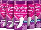 Carefree Slipeinlage Plus Long mit Frischeduft super saugstarke Slipeinlagen und extra lange Slipeinlagen, 40 St x 5