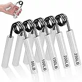 COVVY Griffkraft Trainer Set,50/100/150/200/250LBS Handgriff Trainer,rutschfester Metall unterarmtrainer Hand Grip Strength,Fingerverstärker, fingertrainer für Muskelaufbau Training