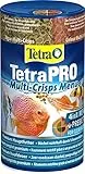 Tetra Pro Multi-Crisps Menu - 4in1 Premium Fischfutter-Mischung mit verschiedenen Crisps-Sorten für Energie, Farbe, Wachstum, 250 ml Dose