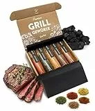 TIMBER TASTE® Grillgewürze Geschenkset für Frauen - 5 aromatische BBQ Rubs im edlen Grill Gewürze Set | Grillgewürze | Gewürzset | Feinkost Idee | Geschenk für Hobbygrillerinnen zum Geburtstag