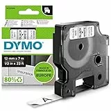 DYMO Original D1-Etikettenband | schwarz auf weiß | 12 mm x 7 m | selbstklebendes Schriftband| für LabelManager-Beschriftungsgerät