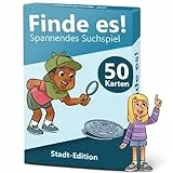 GLÜCKSWOLKE - Finde es I Die Stadt neu entdecken I Schatzsuche Spiele für Kinder ab 5, 6, 7, 8, 9 Jahre I Reisespiele - Beschäftigung für Ferien, Urlaub & Reisen I Entdeckerkarten für Mädchen & Junge