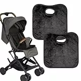 JEYORZY 2 Stück Sitzschoner Auto Kindersitz,Kindersitz Unterlagen,für Auto Weich und Saugfähig,Universeller Autositzschutz Töpfchentraining,für Kleinkinder,Autositz,Kinderwagen(Schwarz)