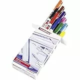 edding 400 Permanentmarker - mehrfarbig - 10 Stifte - feine Rundspitze 1 mm - wasserfest, schnell-trocknend - wischfest - für Karton, Kunststoff, Holz, Metall, Glas