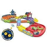 VTech Baby TUT TUT Baby Flitzer - RC Autorennbahn – Interaktives Spielset mit Rennwagen, Musik, spannenden Sätzen und Geräuschen – Für Kinder von 1-5 Jahren