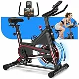[2026 Aktualisiert] Heimtrainer Fahrrad, DMASUN Leiser Ergometer Hometrainer Fahrrad mit Einstellbarem Magnetischem Widerstand, Kardio Training Indoor Cycling Bike, Fitnessbike 160kg Belastbar