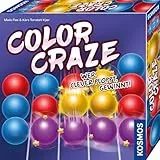 Kosmos 684587 Color Craze, Wer clever poppt, gewinnt, taktisches Brettspiel für 1-4 Personen ab 8 Jahre, Familienspiel mit bunten Kugeln