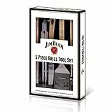 JIM BEAM Grillbesteck-Geschenkset/ Holzgriffe/ 5 tlg.