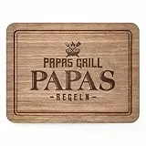 Juratar Vatertagsgeschenk für Papa, Edles Schneidebrett aus Walnussholz mit Saftrille, Vatertag Geschenk Schneidebrett aus Holz als Papa Geschenk Geburtstag