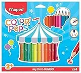 Maped 834013 my first Dreikant-Buntstift COLOR'PEPS JUMBO,24er Etui