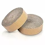 Pfotenolymp Austauschbares Kratzbrett Premium Katzenspielzeug aus Holz für alle Katzen