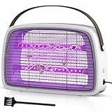Insektenvernichter Elektrisch, Leistungsstark 3800V Elektrische Fliegenfalle Innenbereich Mückenfalle, Fliegenfänger Mückenlampe Insektenlampe, für Schlafzimmer, Wohnzimmer, Esszimmer