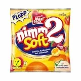 nimm2 soft – Kleine Bonbons mit flüssiger Fruchtsaftfüllung und Vitaminen zum Naschen für Kinder und Erwachsene – (1 x 345g Beutel)