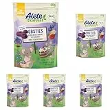 Alete bewusst Obsties Heidelbeere Banane mit Joghurt, ab 3 Jahren, gefriergetrocknete Bio-Fruchtchips, Früchte-Snack für Kinder, verzehrfertig im verschließbaren Beutel, 20 g (Packung mit 5)