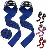 RDX Zughilfen Krafttraining Lifting Straps, 60CM Lang Profi Gym Bodybuilding Kreuzheben Gewichtheben Zubehör, 5MM Gepolstert Handgelenkschutz Griff, Fitness Powerlifting Deadlift Männer Frauen