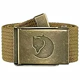 Fjällräven Unisex Canvas Brass Belt 4 cm Belt, Buckwheat Brown, One Size