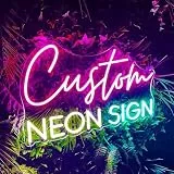 Personalisiert Led Leuchtschilder, Benutzerdefinierte Neonschilder, Custom Neon Schild für Wanddekoration Personalisierte Leuchtschilder Lichtzeichen für Hochzeit Geburtstag (Personalisiert)