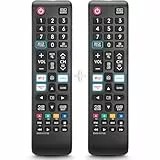 2er-Pack Universal Fernbedienung für alle Samsung Fernseher The Frame Curved Solar Crystal UHD LED HDTV Neo QLED 3D 4K 8K Smart TV Ersatz für Samsung Fernbedienung Original BN59-01315B
