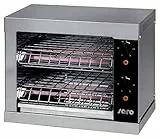 SARO Toaster mit Ober- und Unterhitze – Edelstahlgehäuse – Mit Timer & Krümelblech – Quarzheizelement – Temperatur bis 180 °C – 3 kW – Modell BUSSO T2