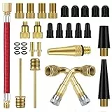 QUIIEOSKIA Fahrradventil Adapter Set,Autoventil Adapter und Französisches Ventil Adapter,Luftpumpe Adapter, Fahrradpumpe alle Ventile