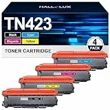 TN423 TN-423 Toner Kompatibel für Brother TN-423 Toner Multipack TN421 TN-421 für Brother MFC-L8690CDW Toner HL-L8260CDW DCP-L8410CDW HL-L8360CDW (1 Schwarz, 1 Cyan, 1 Magenta, 1 Gelb, 4er-Pack)