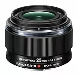 OM SYSTEM M.Zuiko Digital 25 mm F1.8 II Objektiv, lichtstarke Festbrennweite für Micro Four Thirds Systemkameras (Olympus OM-D und Pen, Panasonic G-Serie) Staub-spritzwassergeschützt, Schwarz