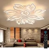 Sky angle LED-Deckenleuchte mit Fernbedienung, Verstellbares Licht 155 W 18600 LM, Acryl-Deckenleuchten für Schlafzimmer Wohnzimmer