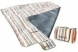 PEARL Thermo Picknickdecke: Fleece-Picknick-Decke 200 x 175 cm, Wasserabweisende Unterseite (Picknickdecke Fleece, Thermo Rückseite, Zelt)