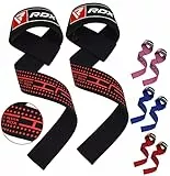 RDX Weight Lifting Straps Pair| Padded Wrist Support Non Slip Flex Gel Grip | Great for Powerlifting, Bodybuilding, Gym Workout, Xfit, Strength Training, Deadlifts & Fitness