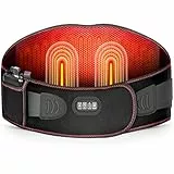 Naxup Beheizter Rückengurt,Vibrationsmassage Wärmegürtel mit 5000mAh Akku,Kabellose beheizte Rückenbandage mit 3 Wärmestufen & 3 Massagemoden,Abschaltautomatik,für Rückenschmerzen