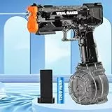 Brisum Stärkste Elektrische Wasserpistole mit 400 Ammos, Transparenten Automatischen Squirt -Kanonen IP67 wasserdichte, Klassische Wasserpape Sommerpool -Spielzeug für Kinder/Aldulte