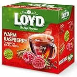 LOYD - Wärmender Tee Himbeere, Zimt, Schwarzem Pfeffer - 20 Pyramidenbeutel - Wintertee mit Himbeeren & Eine Prise Pfeffer - Süß mit Etwas Würze - Warming Tea Raspberry, Cinnamon & Black Pepper - 40g