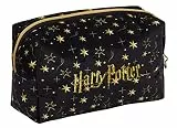 Harry Potter Make Up Bag for Women Girls Pencil Case Black Velvet Cosmetic Toiletries Bag Travel Accessory Deathly Hallows Gift