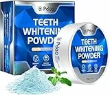 Teeth Whitening Powder with PAP 50g für Zähne Aufhellen - Effektive Aufhellung Gegen Verfärbungen von Kaffee, Rauchen & Wein - Sanft für Sensitive Zähne - Gentle than Whitening Strips