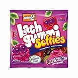 nimm2 Lachgummi Softies Rote Früchte – 1 x 225 g – Gefülltes Fruchtgummi mit Fruchtsaft und Vitaminen – Süßigkeit in sechs Geschmacksrichtungen